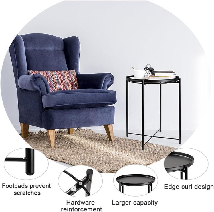 No. 6 - danpinera Metal Side Table - 5