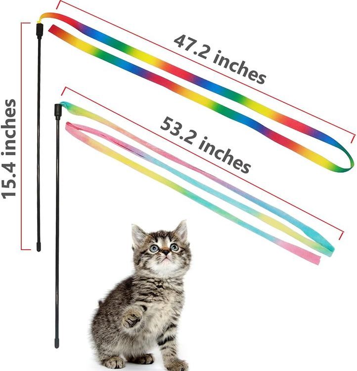 No. 5 - LASOCUHOO Interactive Cat Feather Toy - 2