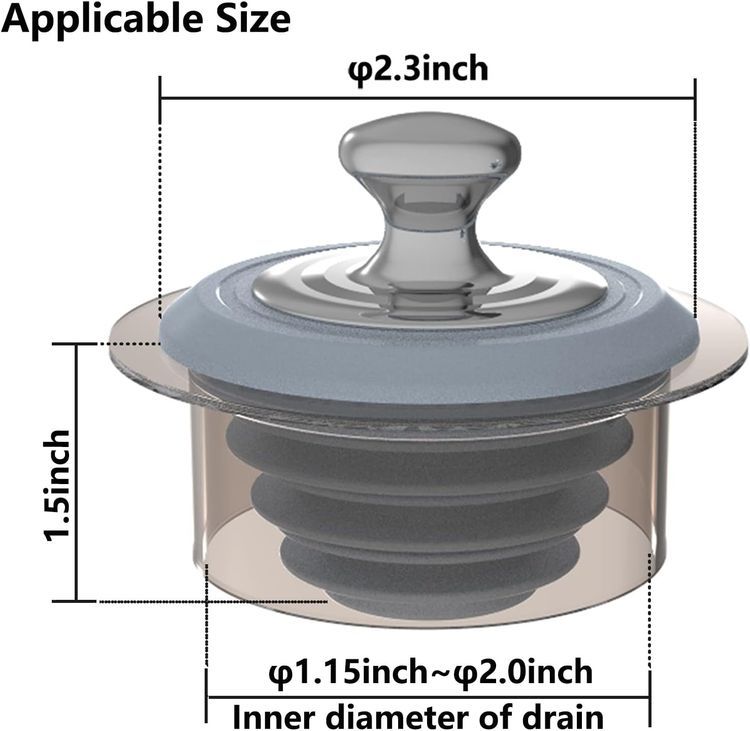 No. 4 - XAJOON Bathtub Drain Stopper - 5