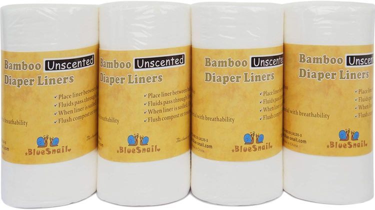 No. 7 - BlueSnail Bamboo Unscent Diaper Liners - 1