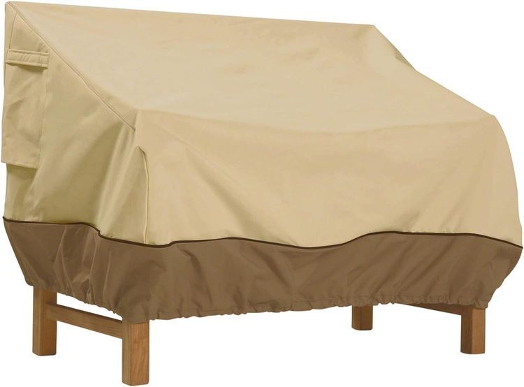 No. 5 - Classic Accessories Veranda Water-Resistant 50 Inch Patio Bench Cover - 1