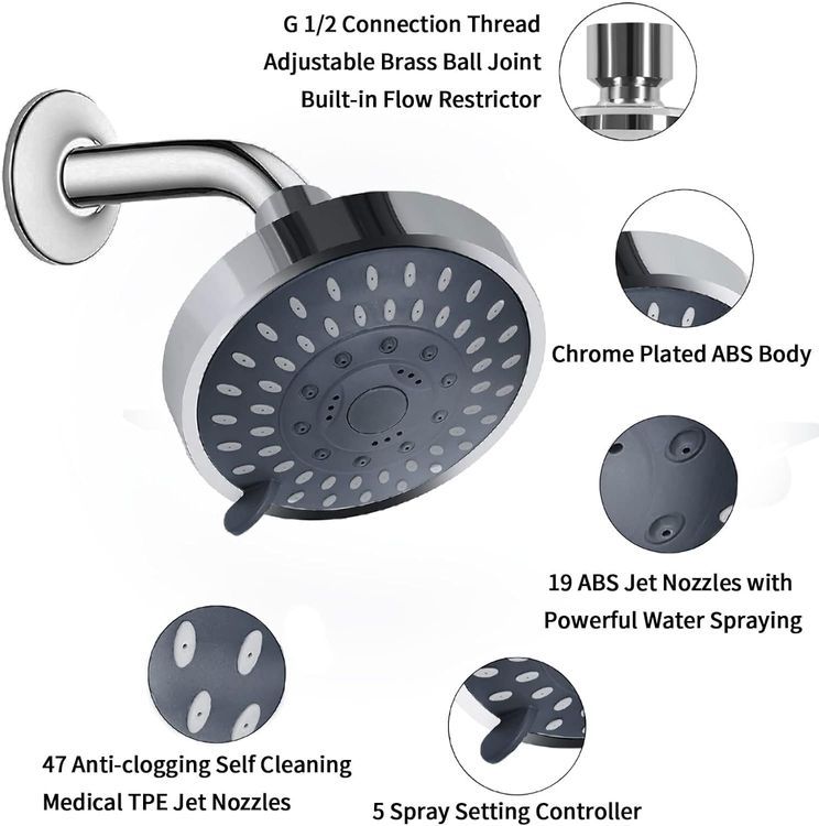 No. 6 - Aisoso Fixed Shower Head - 4