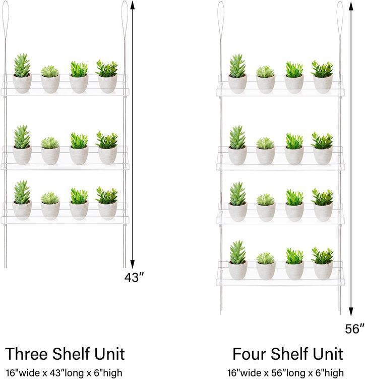 No. 1 - Sumerflos 3-Tier Acrylic Window Boxes Plant Shelves - 4