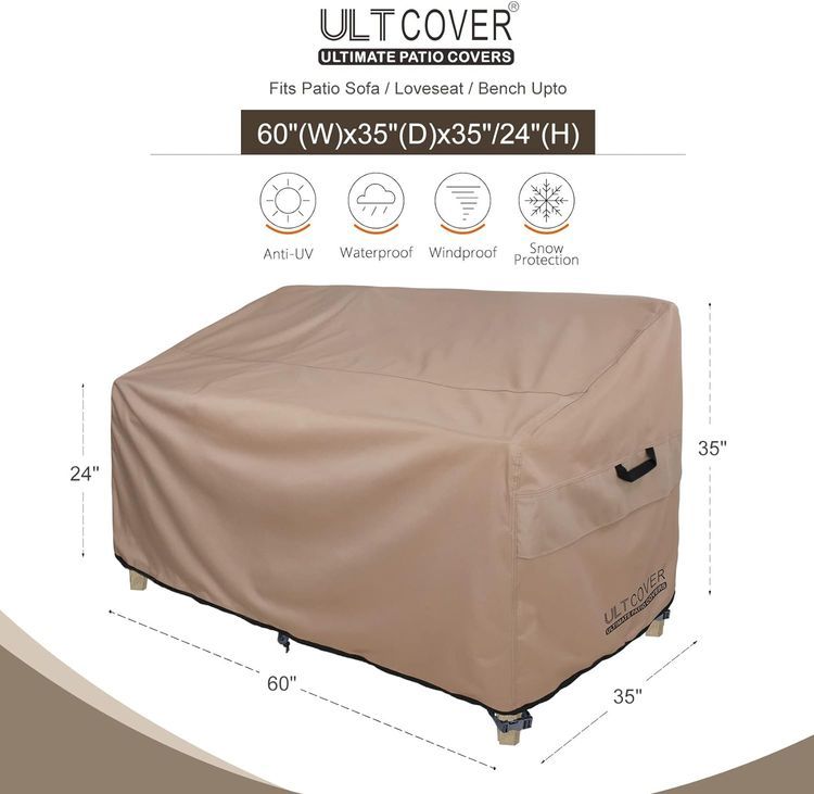 No. 2 - ULTCOVER Patio Furniture Sofa Cover - 2