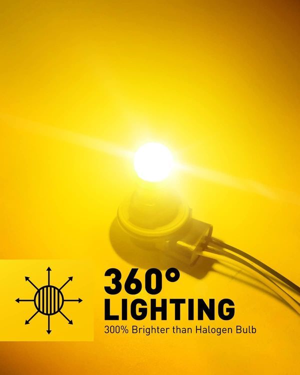 No. 1 - AUXITO 3157 Amber LED Bulb - 2