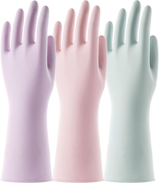 No. 10 - COOLJOB 3 Pairs Reusable Rubber Gloves - 1