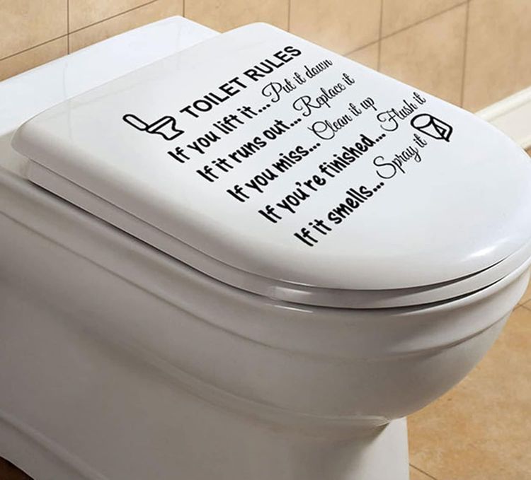 No. 4 - Toilet Lid Decals - 5