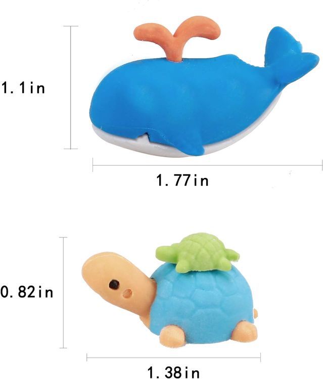 No. 7 - Greentime Mini Animal Erasers - 2