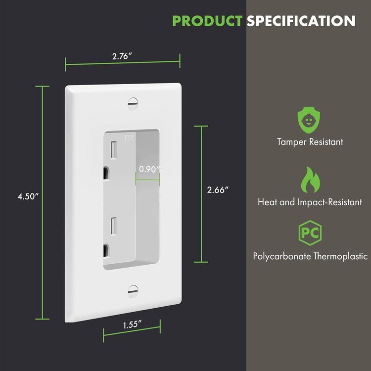 No. 10 - TOPGREENER Recessed Duplex Receptacle Outlet - 2