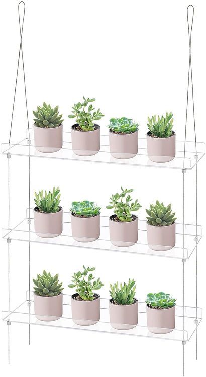 No. 1 - Sumerflos 3-Tier Acrylic Window Boxes Plant Shelves - 1