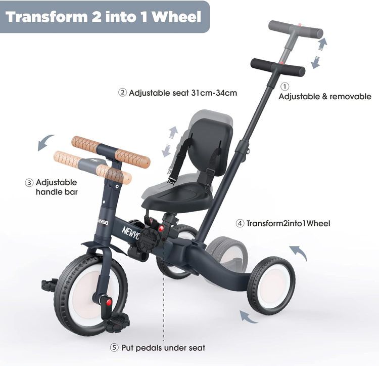 No. 3 - Newyoo TR007 Kids' Tricycle - 4