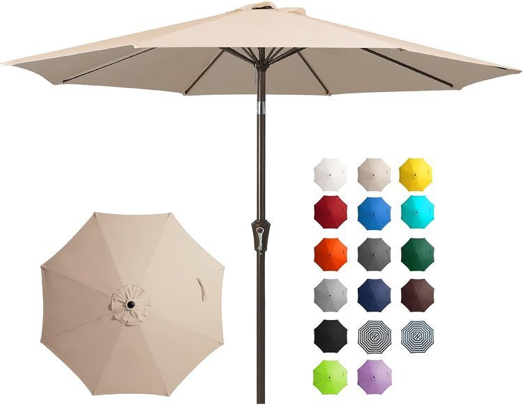 No. 7 - JEAREY 9FT Outdoor Patio Umbrella - 1