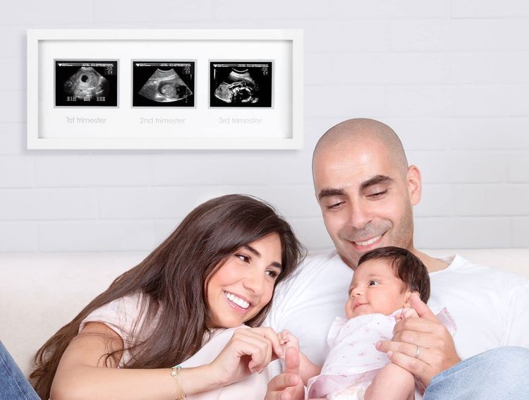 No. 6 - Pearhead Trimester Progression Sonogram Picture Frame - 3