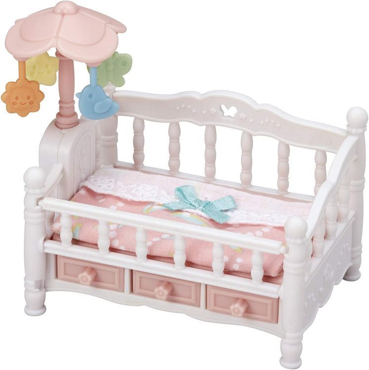 No. 9 - Calico Critters Crib with Mobile - 1