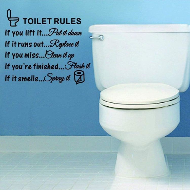 No. 4 - Toilet Lid Decals - 3