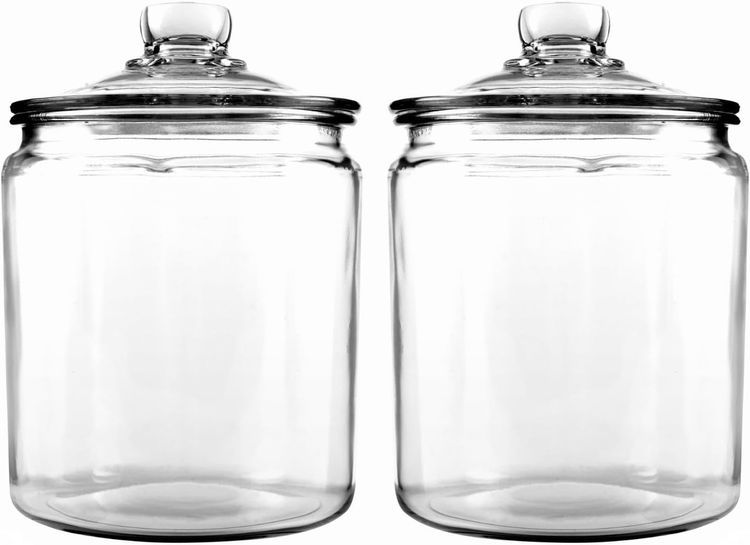 No. 1 - Anchor Hocking Half Gallon Heritage Hill Glass Jar with Lid - 1