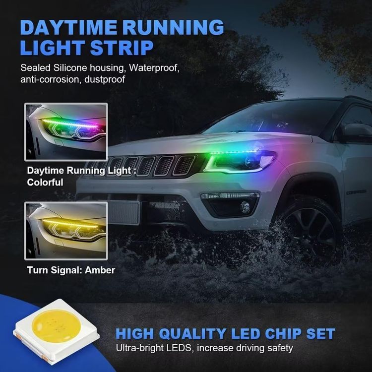 No. 8 - HOLDCY Car LED Strip Lights - 5