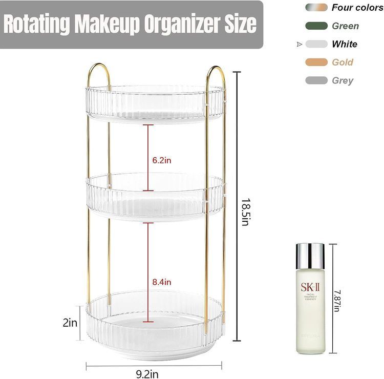 No. 4 - Weidace 360 Rotating Makeup Organizer - 4