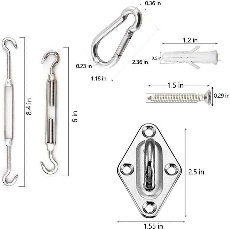 No. 1 - Shade Sail Hardware Kit - 2