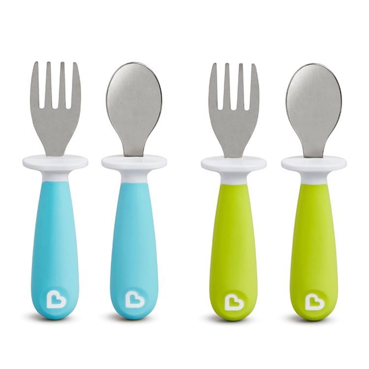 No. 1 - Munchkin Raise Toddler Fork and Spoon Utensil Set - 1