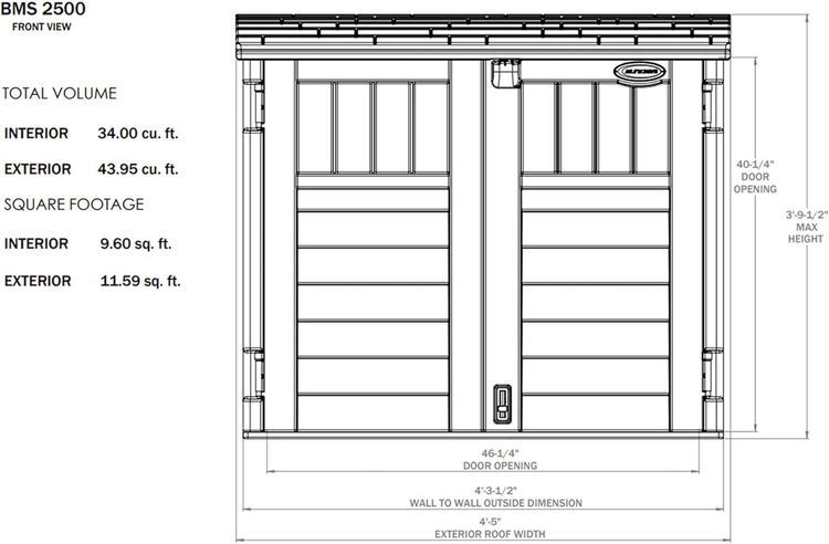 No. 6 - Suncast Horizontal Storage Shed - 5