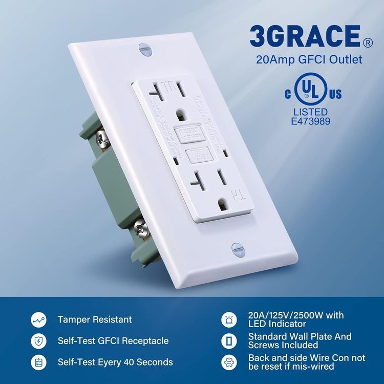 No. 1 - 3GRACE 20 Amp GFCI Outlet - 2