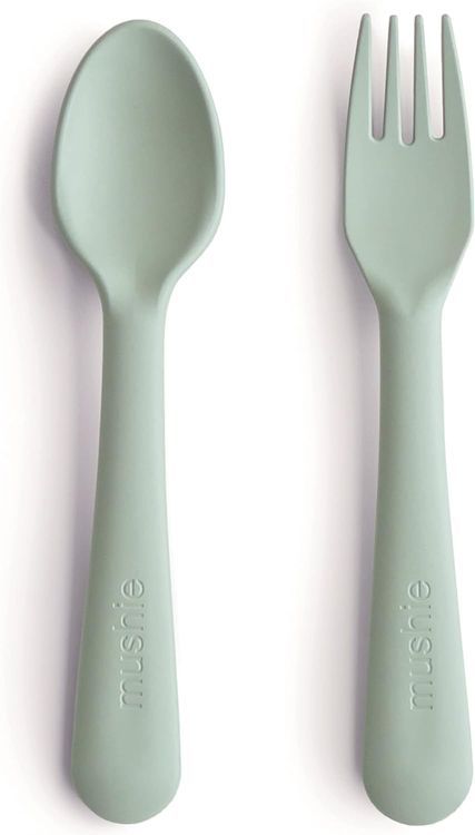 No. 5 - Mushie Flatware Fork and Spoon Set - 1