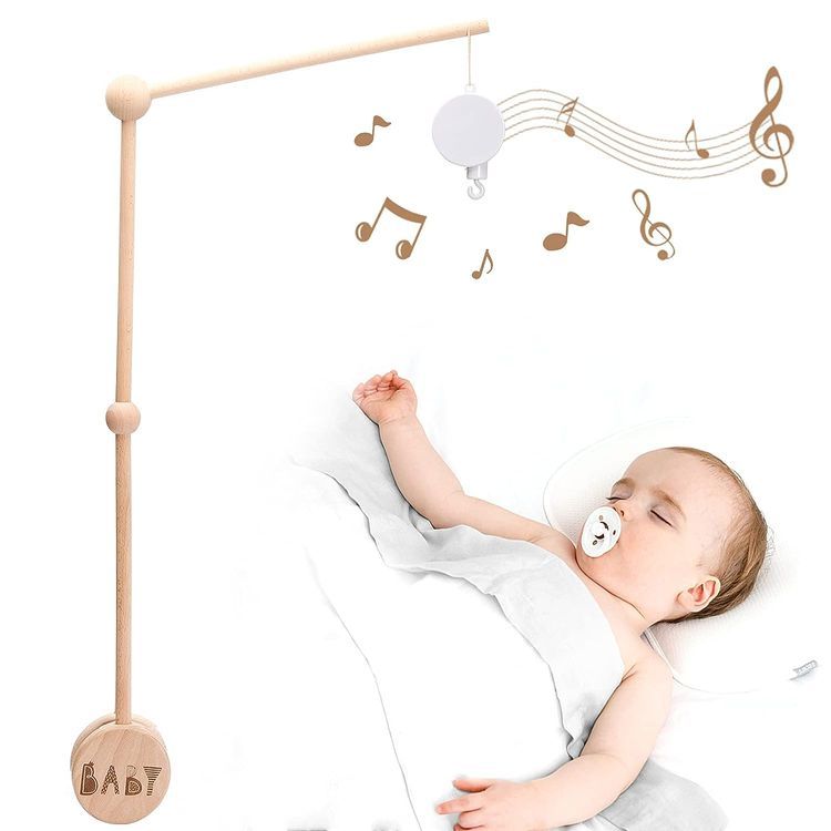 No. 5 - JETM·HH Baby Crib Mobile Arm Wooden Holder - 1