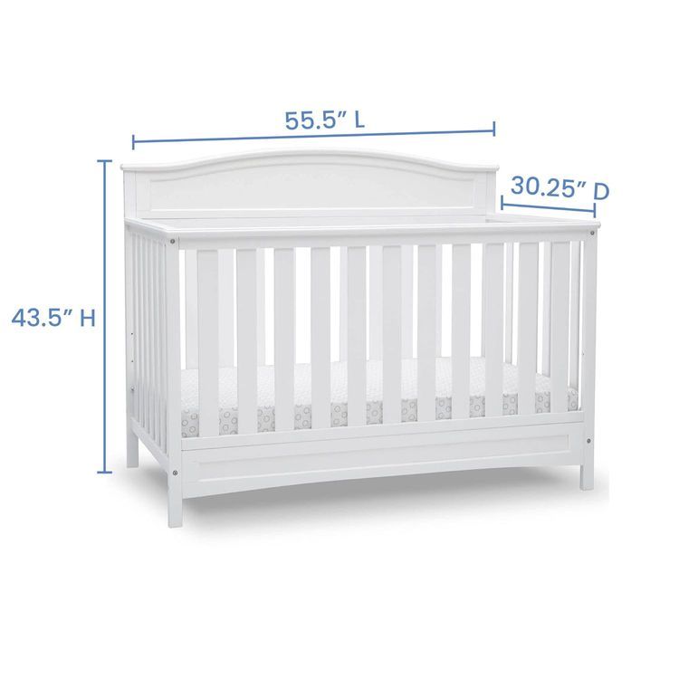 No. 7 - Delta Children Emery 4-in-1 Convertible Crib - 4