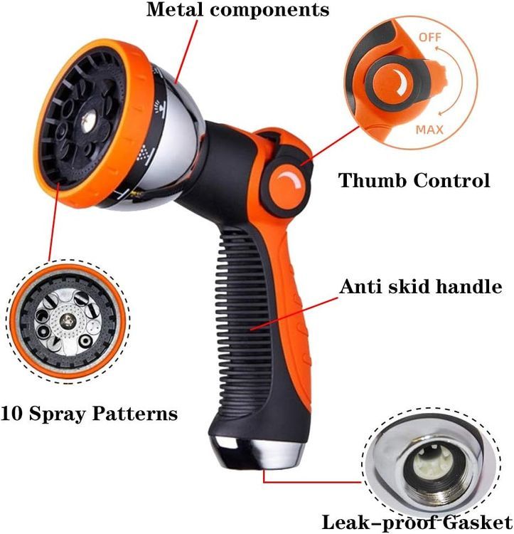 No. 4 - REDESS Garden Hose Spray Nozzle - 2