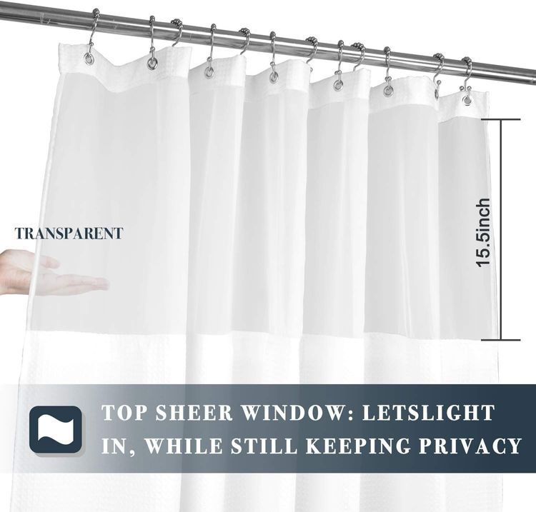 No. 3 - N&Y HOME Waffle Weave Shower Curtain - 5