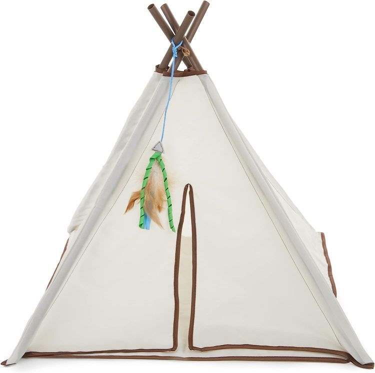 No. 8 - SmartyKat Kitty Camp Crinkle Cat Tent Hideaway - 1