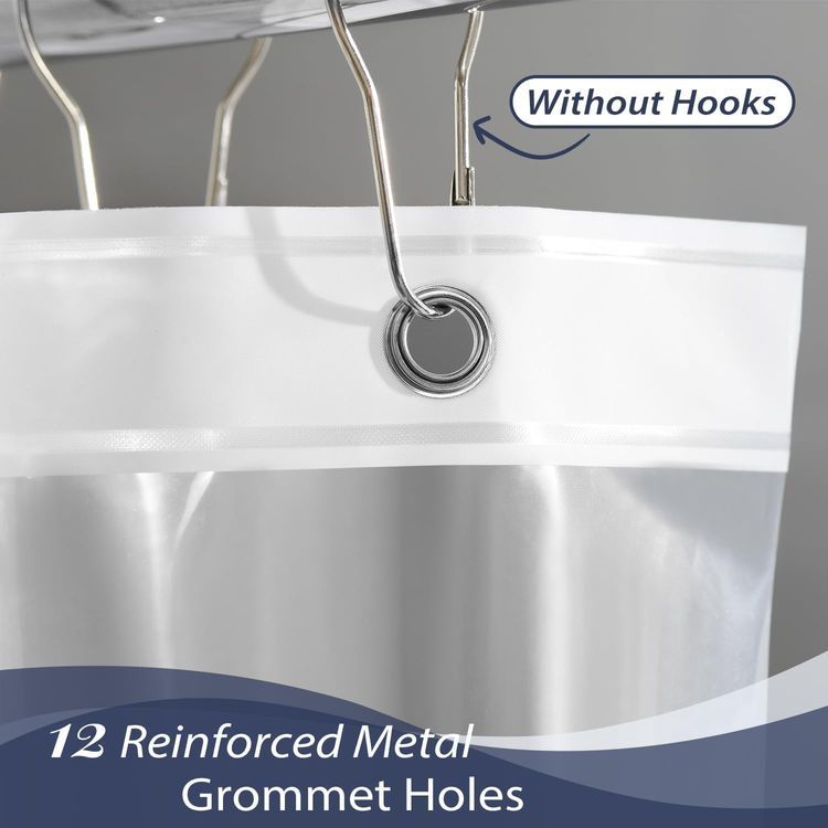 No. 2 - LOVTEX Clear Shower Curtain Liner - 2