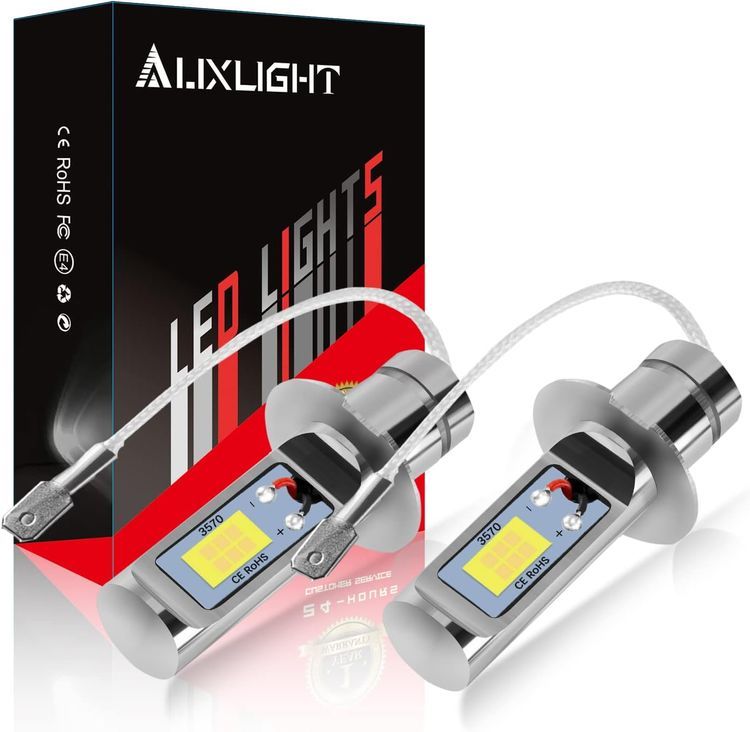 No. 3 - AUXLIGHT H3 LED Fog Light DRL Bulbs - 1