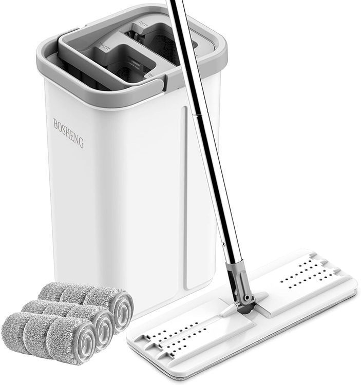 No. 6 - BOSHENG Mop & Bucket with Wringer Set - 1
