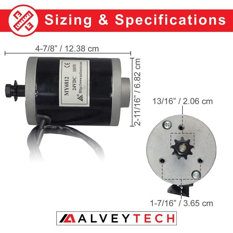 No. 6 - AlveyTech 24V 100W Electric Motor - 4