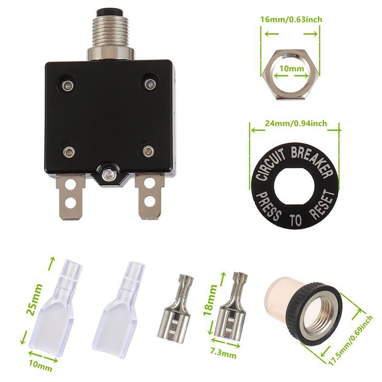 No. 7 - EPLZON 15A Manual Reset Push Button Circuit Breaker - 2