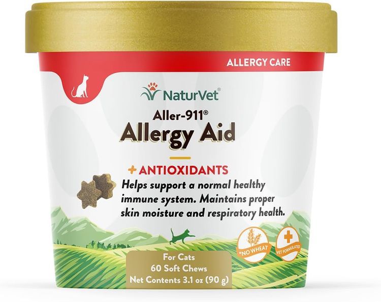 No. 5 - NaturVet Aller-911 Allergy Aid Plus Antioxidants For Cats - 1