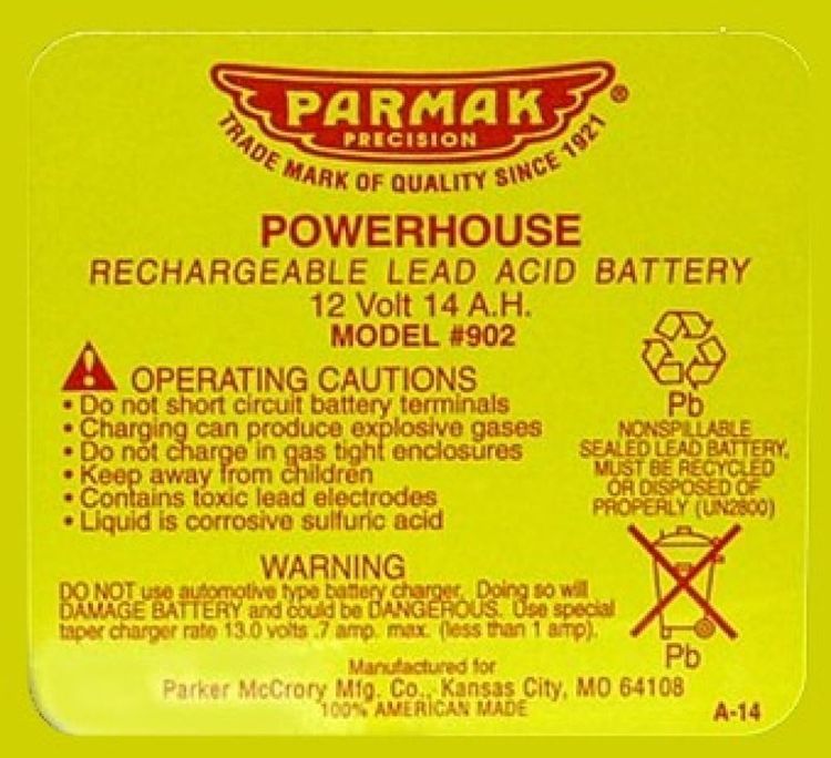 No. 5 - Parmak 902 12-Volt Gel Cell Battery - 2