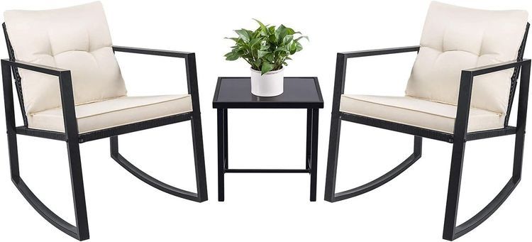 No. 7 - Devoko 3 Piece Rocking Bistro Set - 1