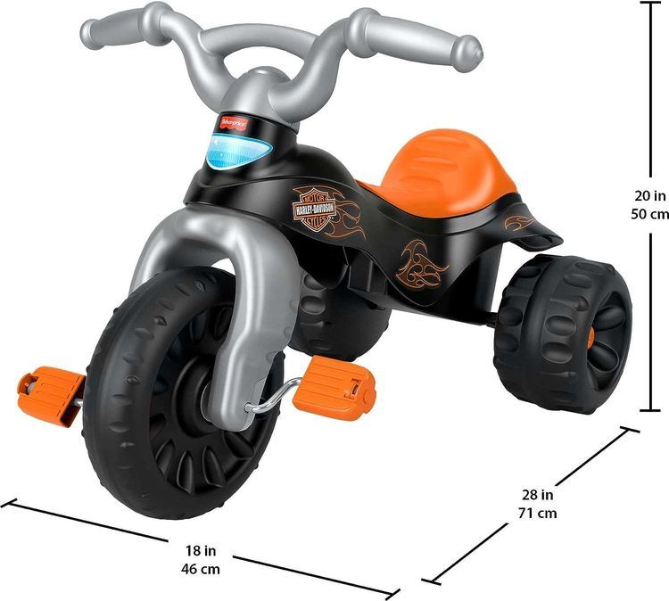 No. 1 - Fisher-Price Harley-Davidson Toddler Tricycle Tough Trike Bike - 5