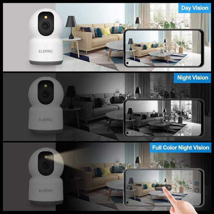 No. 8 - ELEPRO 2.5K HD 5MP 2.4/5G WiFi Pet Camera - 4