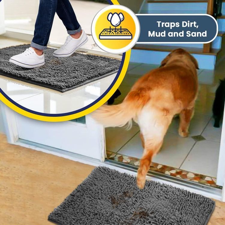 No. 1 - Muddy Mat Highly Absorbent Microfiber Door and Bath Mat - 3