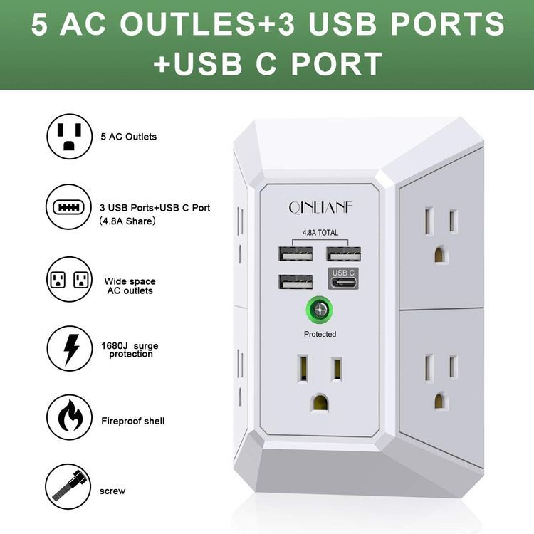 No. 6 - QINLIANF Power Strip - 2