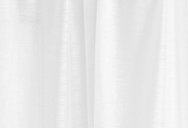 No. 4 - Premium Quality Extra Long Sheer Bright White Window Scarf - 2