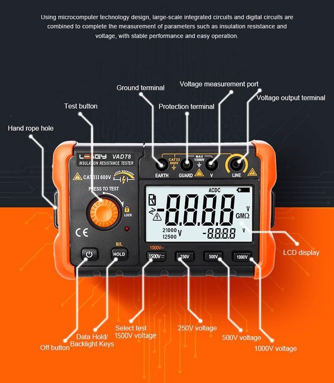 No. 2 - LEAGY VAD78 Insulation Resistance Meter - 5