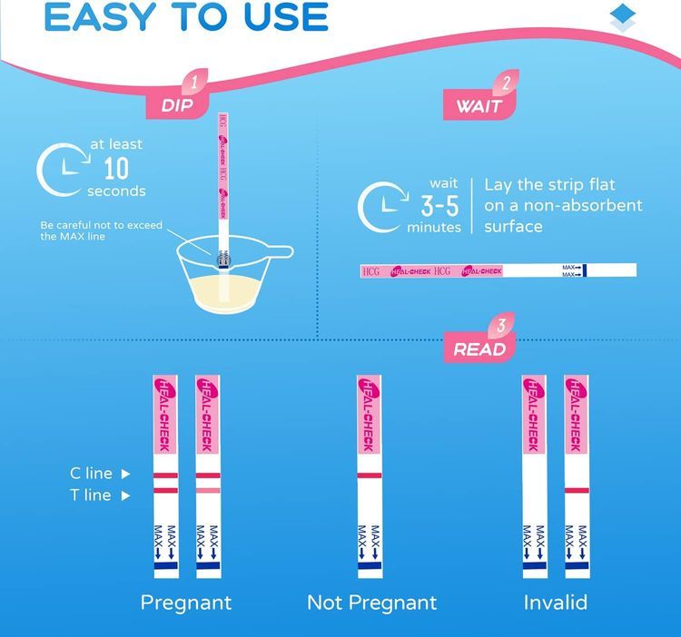 No. 10 - Pregnancy Tests with Cup, 25 Bulk Pregnancy Test Strips - 3