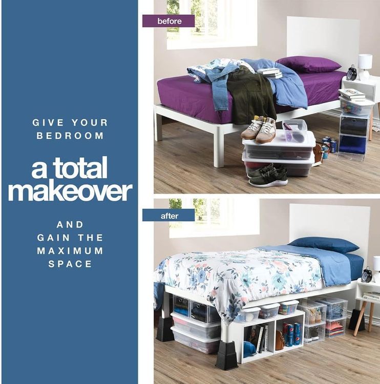 No. 6 - Home-it Adjustable Bed Risers - 4