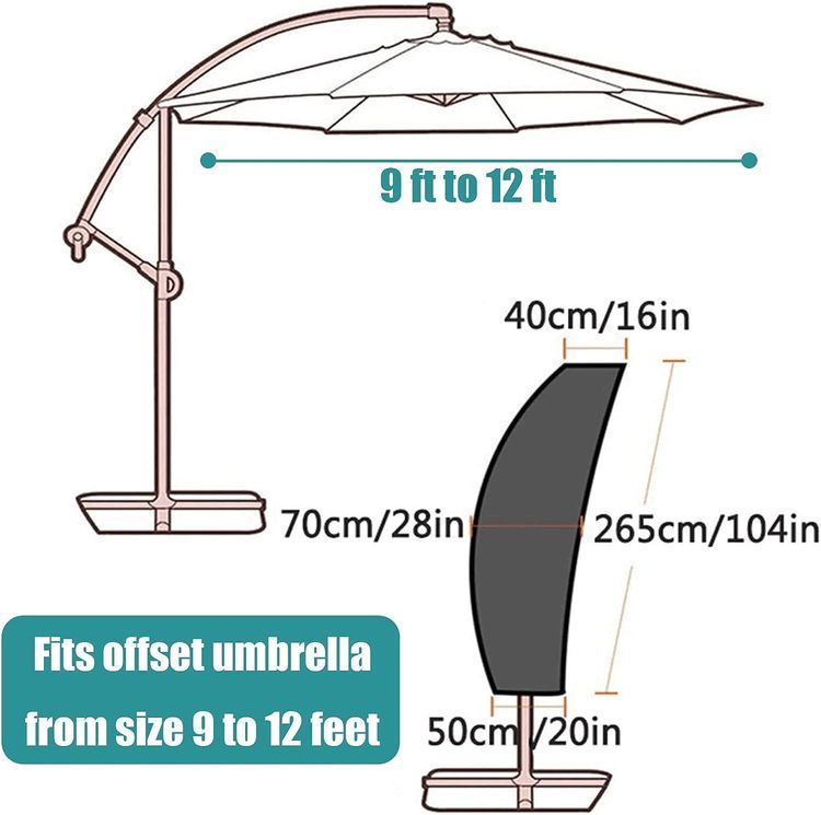 No. 5 - UPODA Patio Umbrella Cover - 2