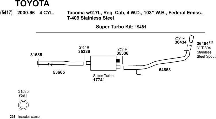 No. 2 - Walker Exhaust Mate Clamp - 2